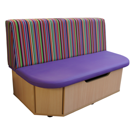 Storage Bench with Drawer Patterned 