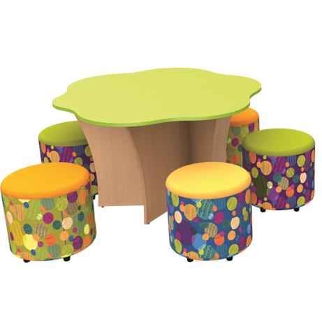 Treetop Table Kit with a tree shaped table and fou