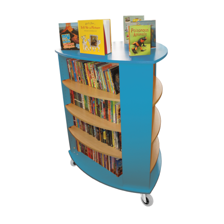 Delta freestanding display bookshelf