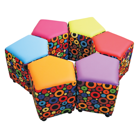 Set of 6 Squexagon Seats