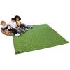Large reversible 2m square rug with nature prints