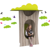 Tree-shaped den for libraries and classrooms