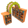 Instant Library Wall Pack 5 (Woodland Themed)