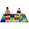 Large Alphabet colourful rectangular rug
