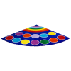 Rainbow Spots Corner Rug