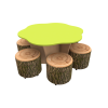 Treetop Table Kit with Woodland Drums - 6 seater