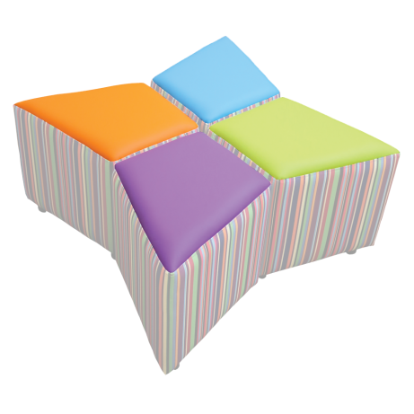 Squiangle Set of 4 Seat Colour