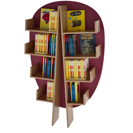 SALE Funky Forest Book Tree - Elm (Fuchsia)