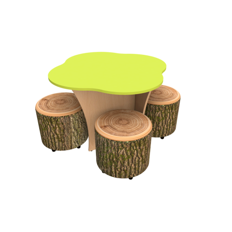 Treetop Table Kit with Tree Stump Drums - 4 seater
