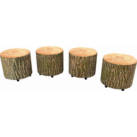 Tree Stump Drums Seating Set of 4