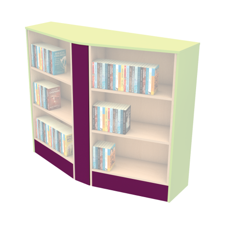 Wiggle Wall Shelving Vertical Colour