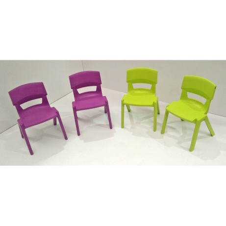 SALE Postura+ Chairs Size 2 Set of 4 Lime & Purple