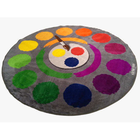 SALE Rainbow Colour Wheel Rug