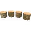 Tree Stump Drums Seating Set of 4