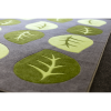 Natural World Carved Leaf Square Rug 