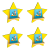 Star Wall Displayer Set of 4