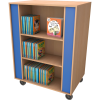 Wiggle Mobile Square Shelving unit for book storag