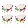 Modular Table Pack 2 Chair Colours